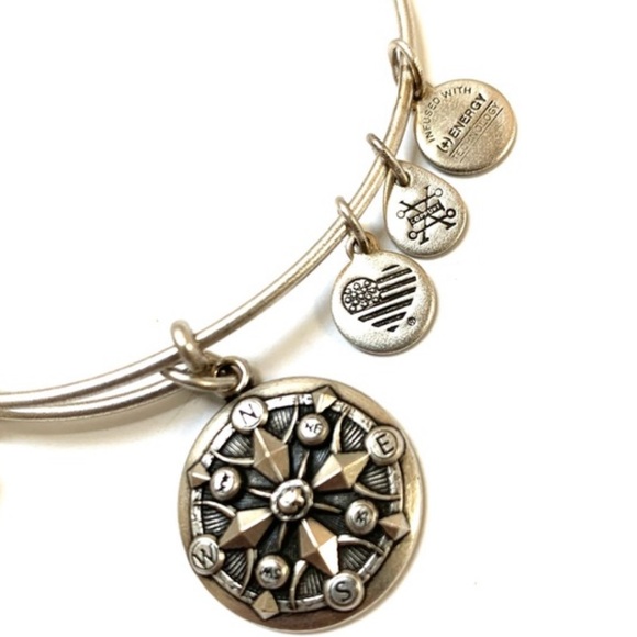 Alex and Ani Jewelry Alex Ani Silver Compass Charm Bracelet Poshmark